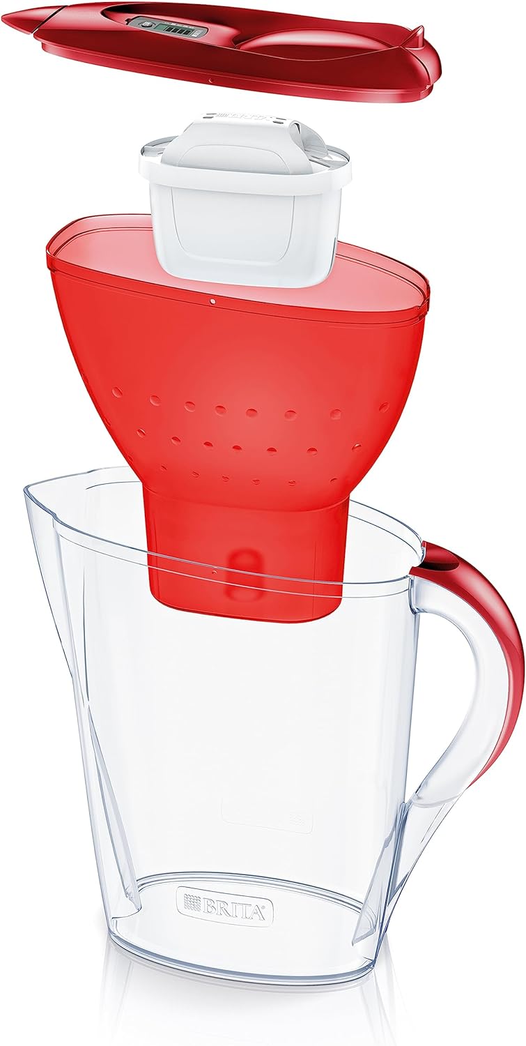BRITA Marella Water Filter Jug with Maxtra Pro Red 2.4l - Healthxpress.ie
