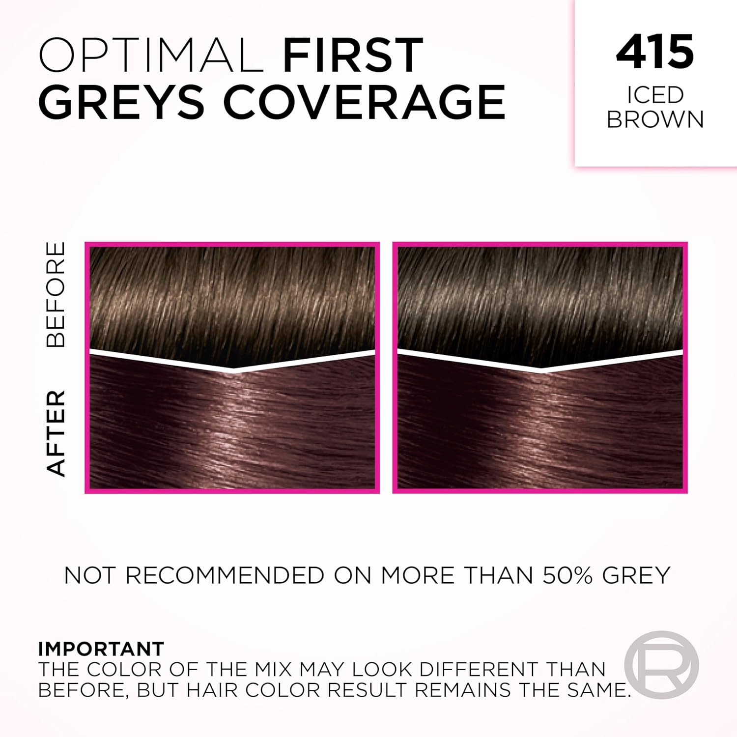 L'oreal Casting Creme Gloss - Iced Brown 415 - Semi-Permanent Hair Color