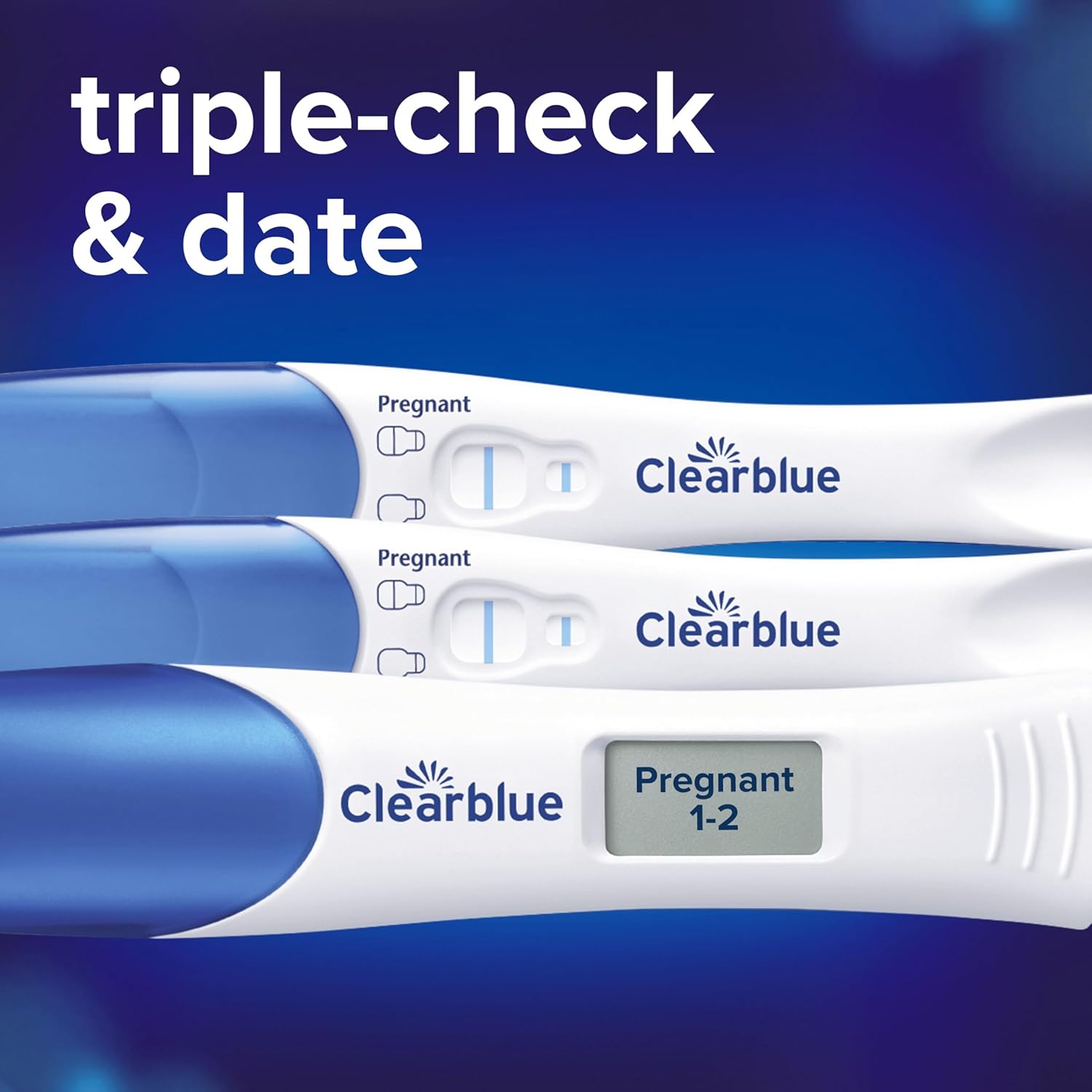 Clearblue Ultra Early Triple Check Pregnancy Test - Pack of 3 Tests