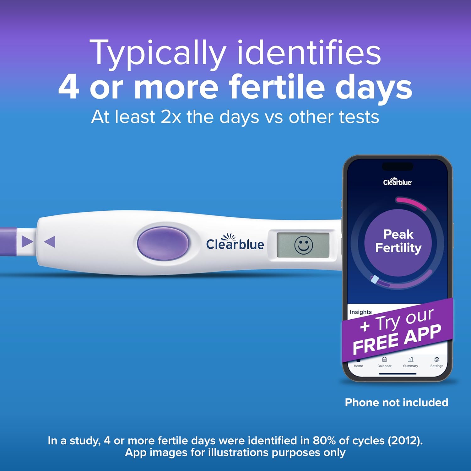 Clearblue Advanced Digital Ovulation Test Kit (OPK). Double Your Chances of Getting Pregnant, 1 Digital Holder and 10 Ovulation Tests,
