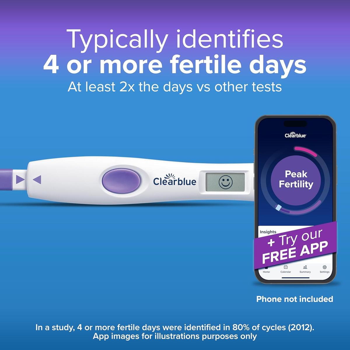Clearblue Advanced Digital Ovulation Test Kit (OPK). Double Your Chances of Getting Pregnant, 1 Digital Holder and 10 Ovulation Tests, - Healthxpress.ie