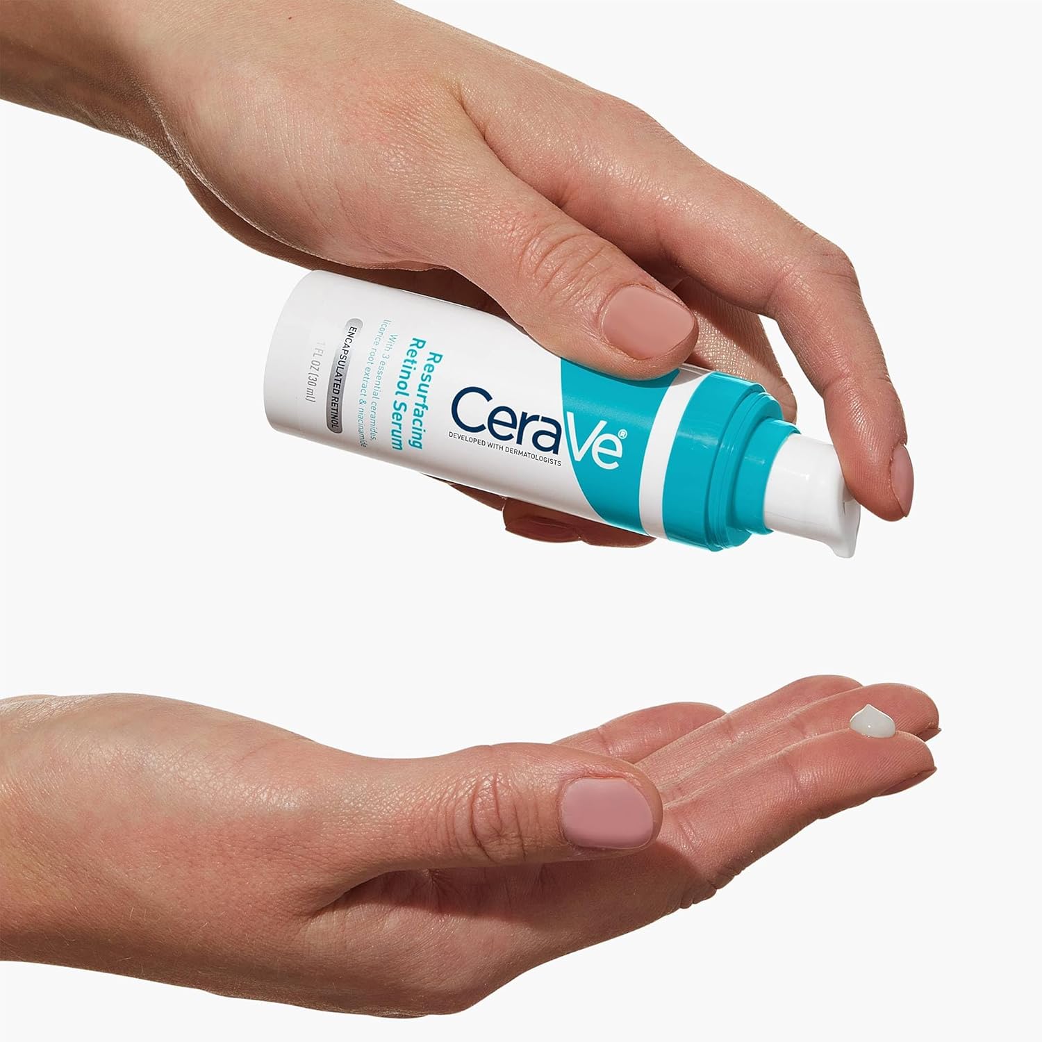 CeraVe Resurfacing Retinol Serum with Ceramides & Niacinamide for Blemish-Prone Skin 30ml, 3 Essential Ceramides, Dermatological Skincare, Hyaluronic Acid