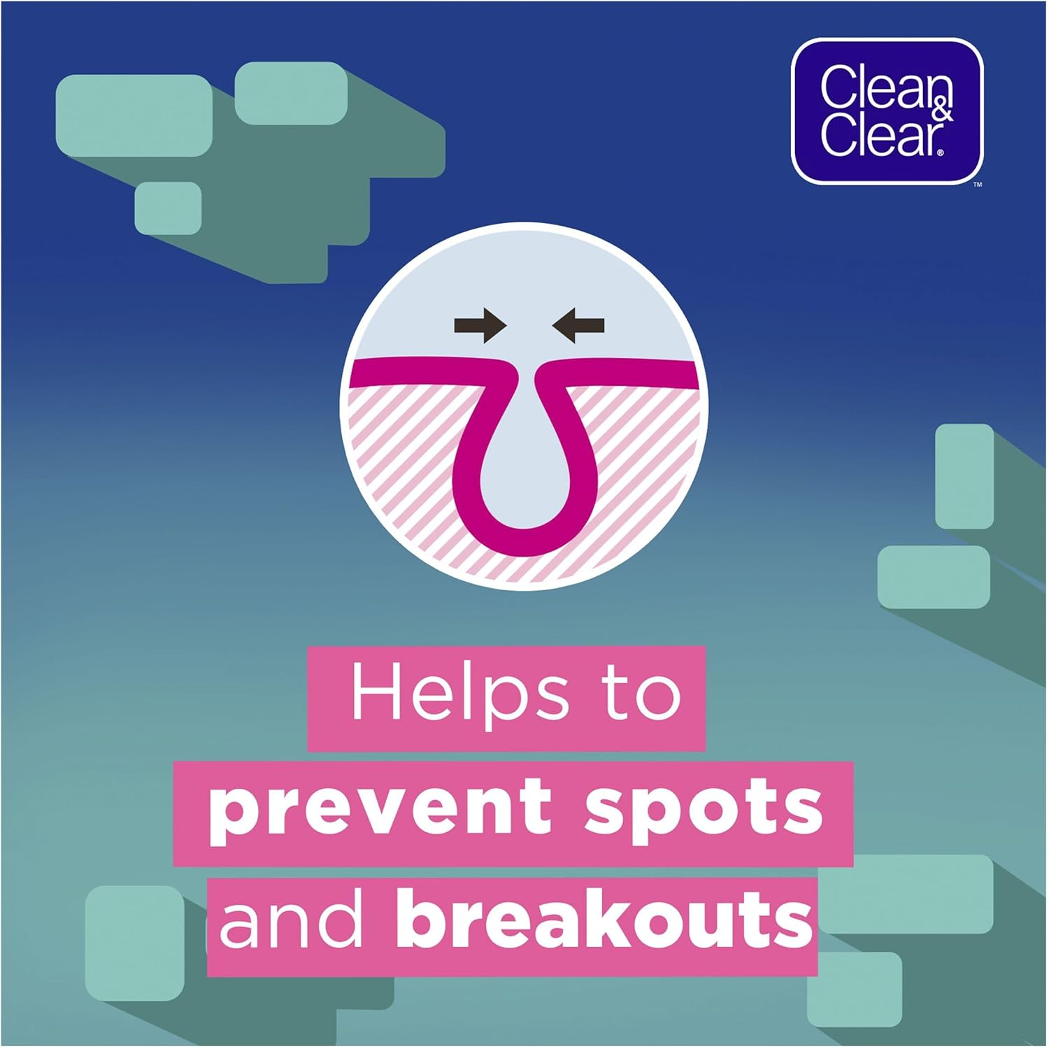 Clean & Clear Deep Action Wash Cream, White, 150 ml