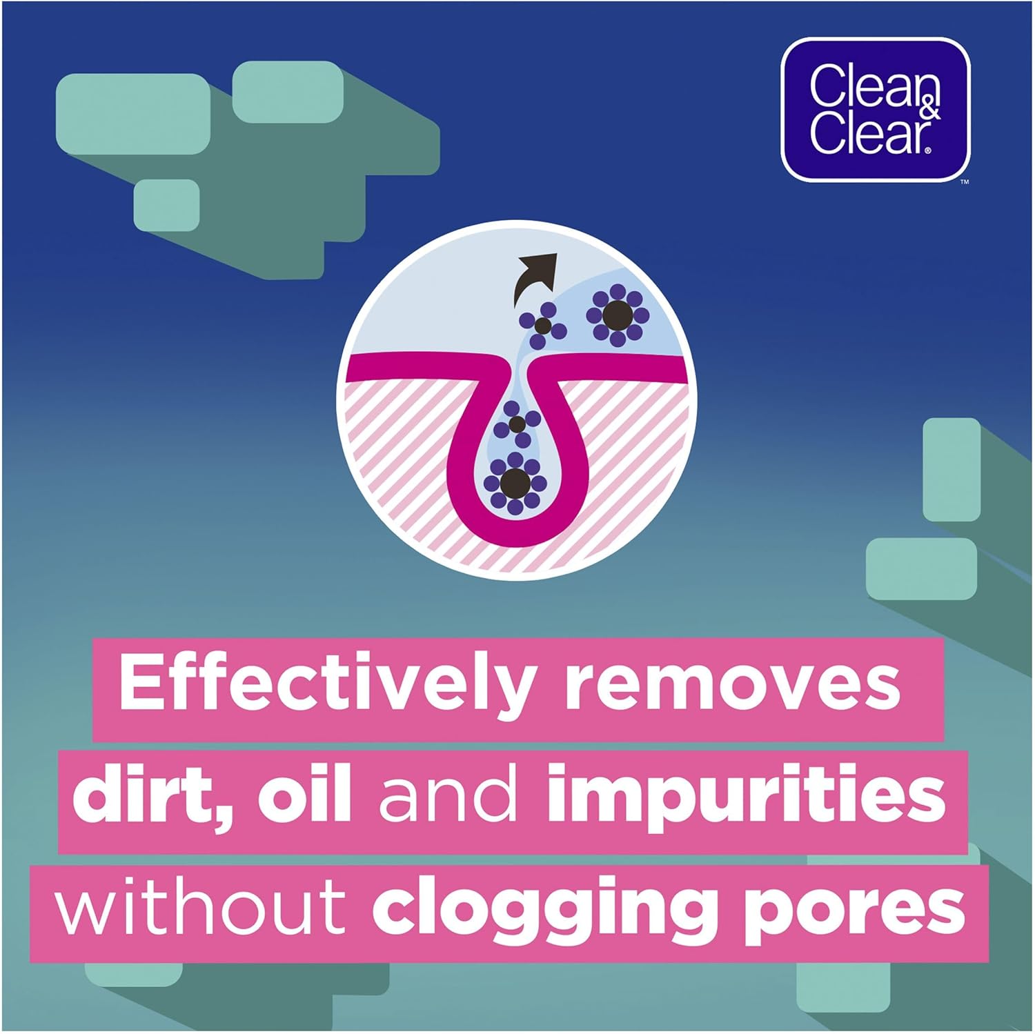 Clean & Clear Deep Action Wash Cream, White, 150 ml