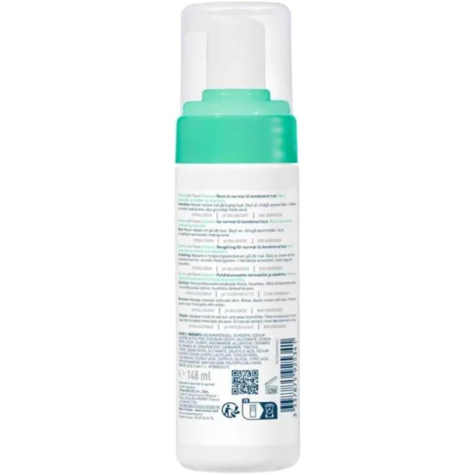 CeraVe Balancing Air Foam Cleanser, Glycolysine Cleansing Technology, With 3 Essential Ceramides, Allantoin, For Combination Skin,148ml