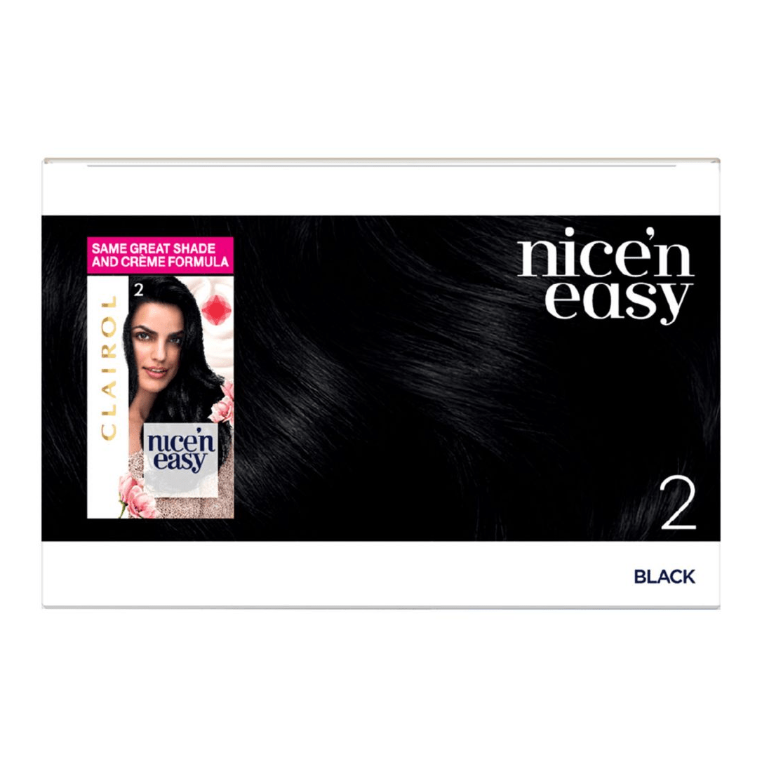 Clairol Nice N Easy Crème Natural Looking Permanent Hair Dye - 2 Black