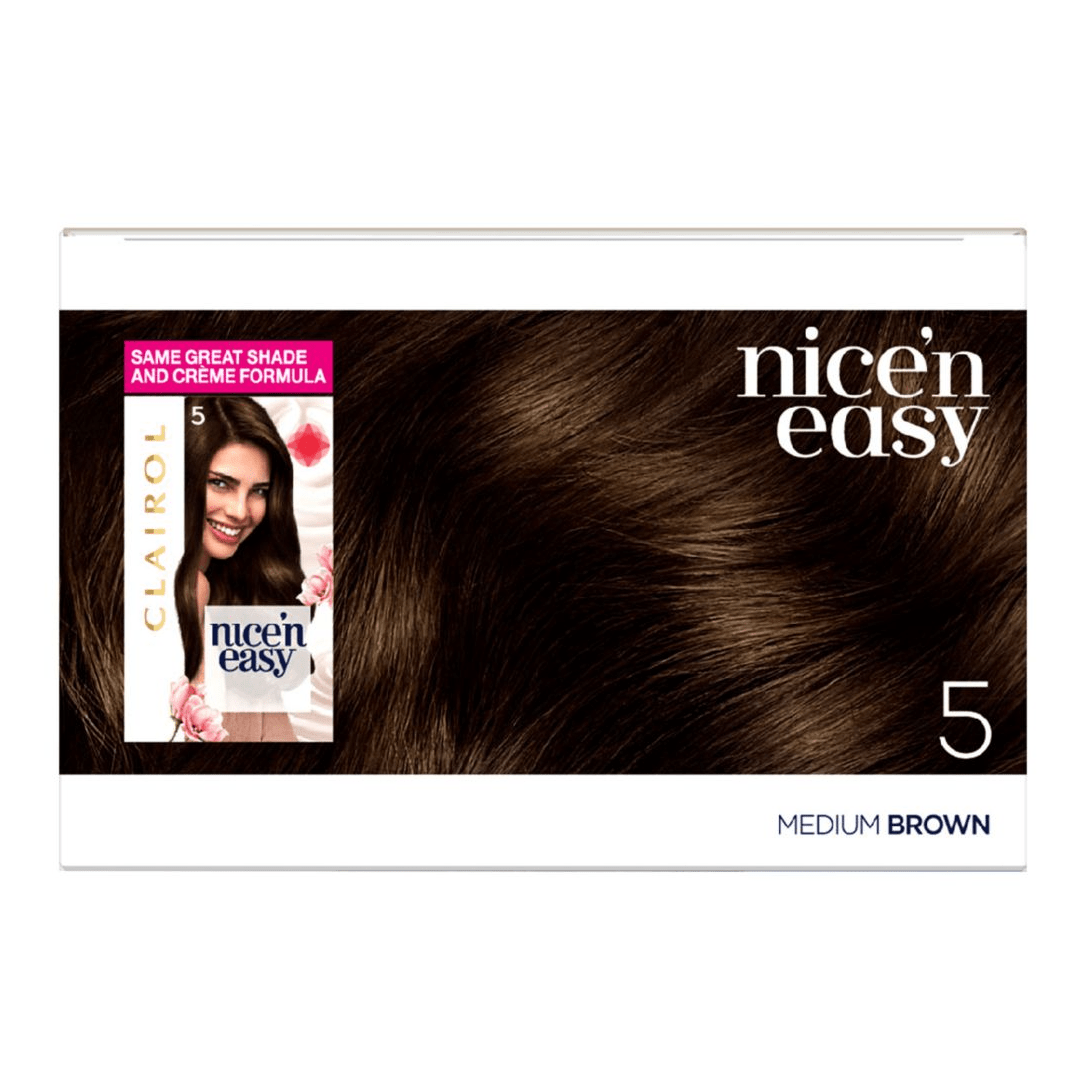 Clairol Nice N Easy Crème Natural Looking Permanent Hair Dye - 5 Medium Brown