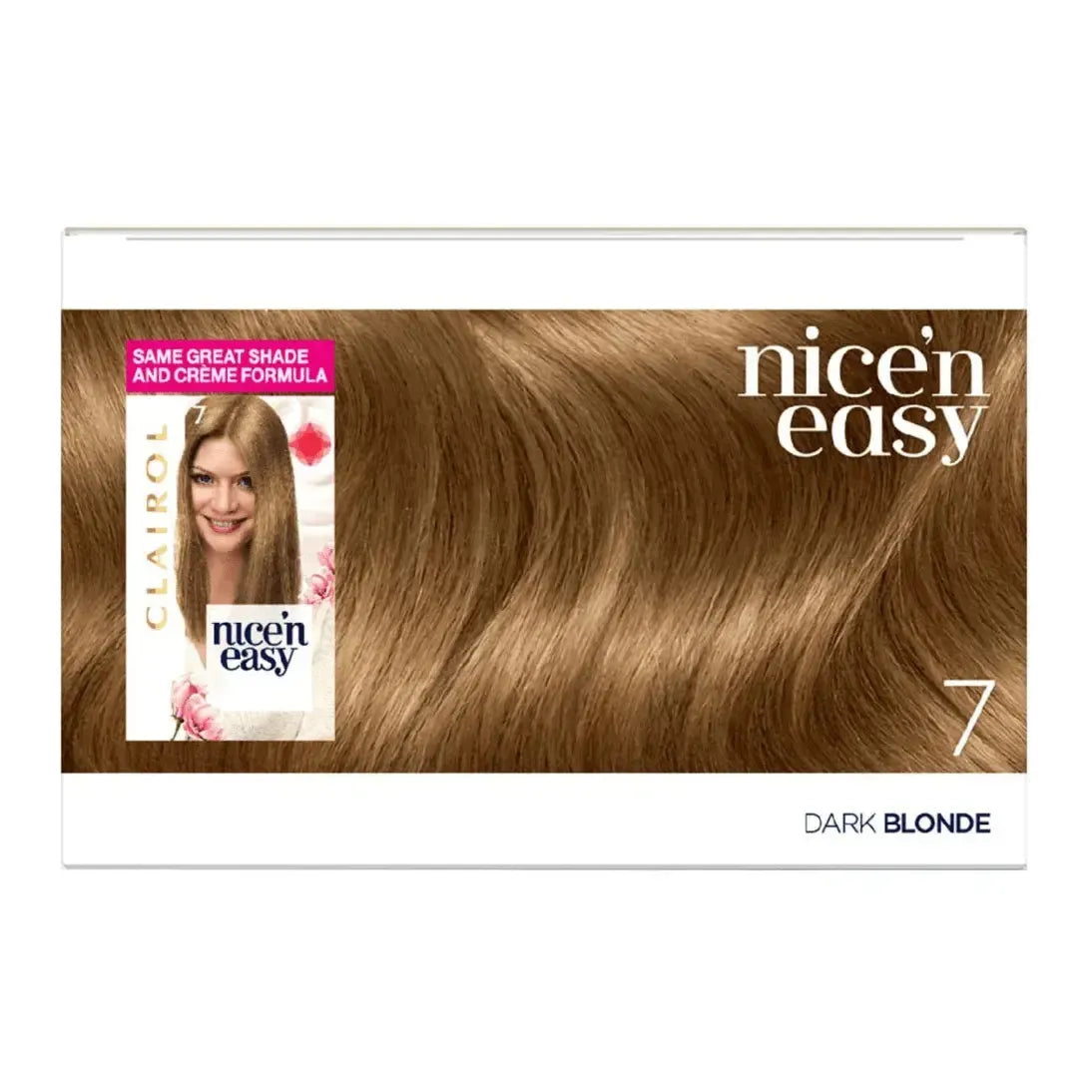 Clairol Nice N Easy Crème Natural Looking Permanent Hair Dye - 7 Dark Blonde - Healthxpress.ie
