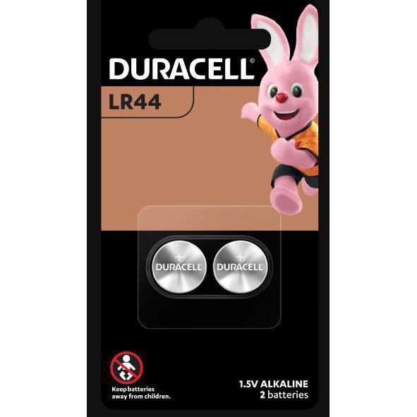 Duracell LR44 Alkaline Button Specialty Battery - 50% More Power, Pack of 2 - Healthxpress.ie