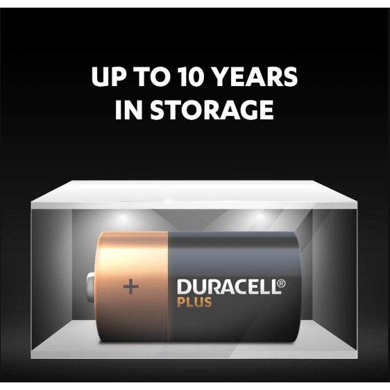 Duracell Plus Power Alkaline C Battery - Lasts Up to 50% Longer - Pack of 2