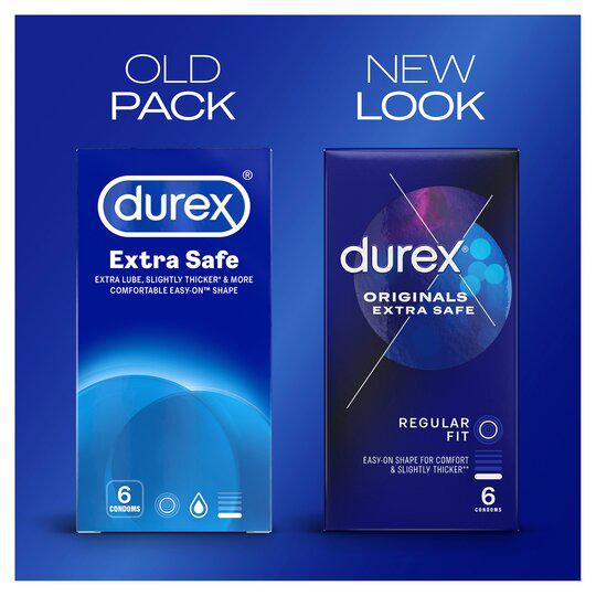 Durex Extra Safe Condoms, Pack of 6