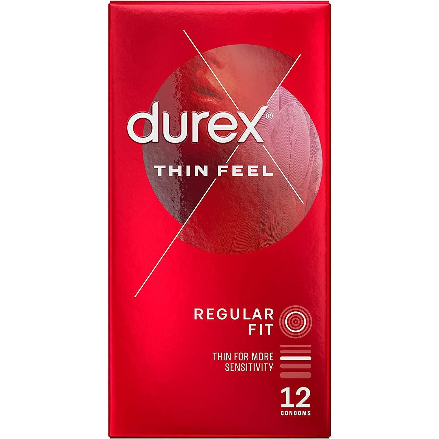 Durex Thin Feel Condoms, Pack of 12