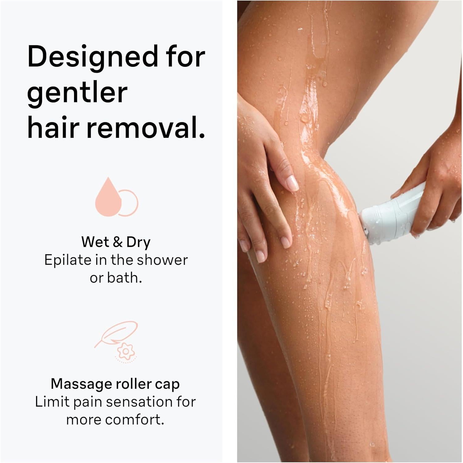 Braun Silk·épil 5, Wet & Dry Epilator, Easy Hair Removal, Lasting Smooth Skin, SE5-041, Flamingo Pink