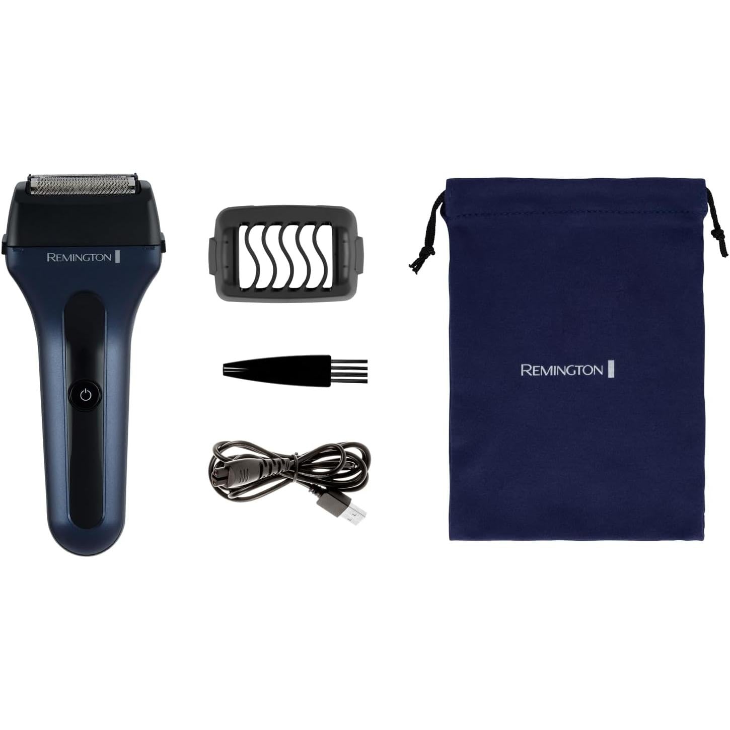 Remington Men's Electric Shaver Foil Shaver F7 Long Hair Trimmer + 3-Day Beard Attachment F7000
