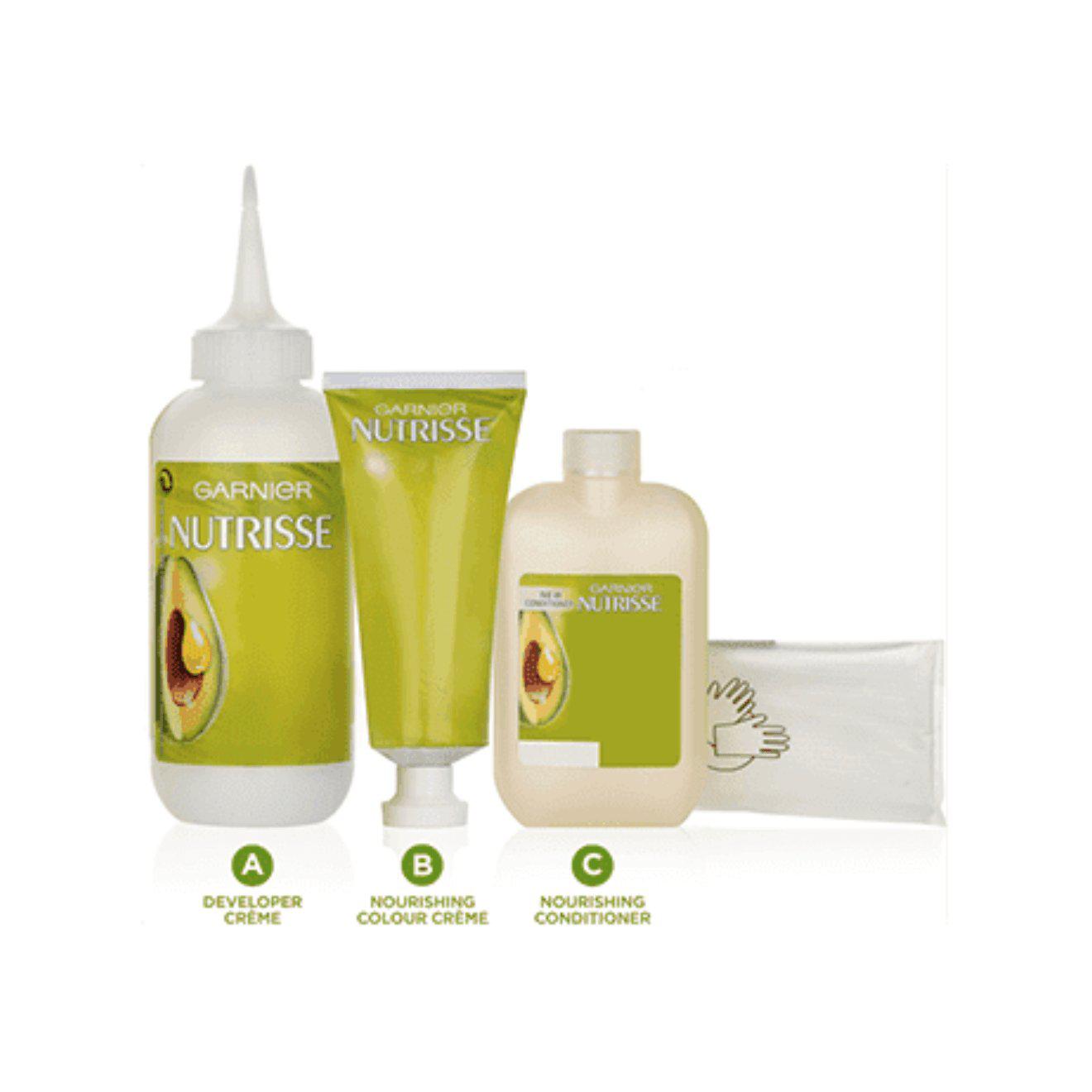 Garnier Nutrisse Permanent Hair Dye - 100% Grey Hair Coverage - Light Brown 6