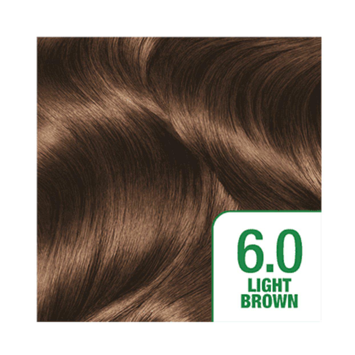 Garnier Nutrisse Permanent Hair Dye - 100% Grey Hair Coverage - Light Brown 6