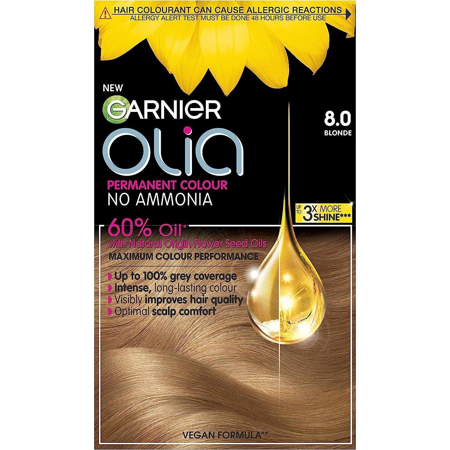 Garnier Olia 8.0 Blonde Permanent Hair Dye