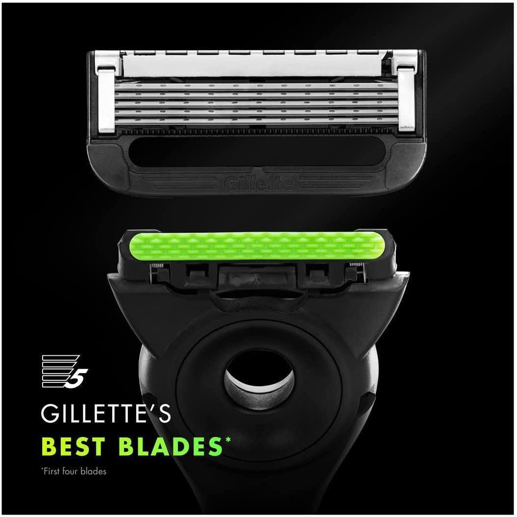 Gillette Labs Men's Razor + 1 Razor Blade Refill, with Exfoliating Bar, Includes Premium Magnetic Stand - Healthxpress.ie