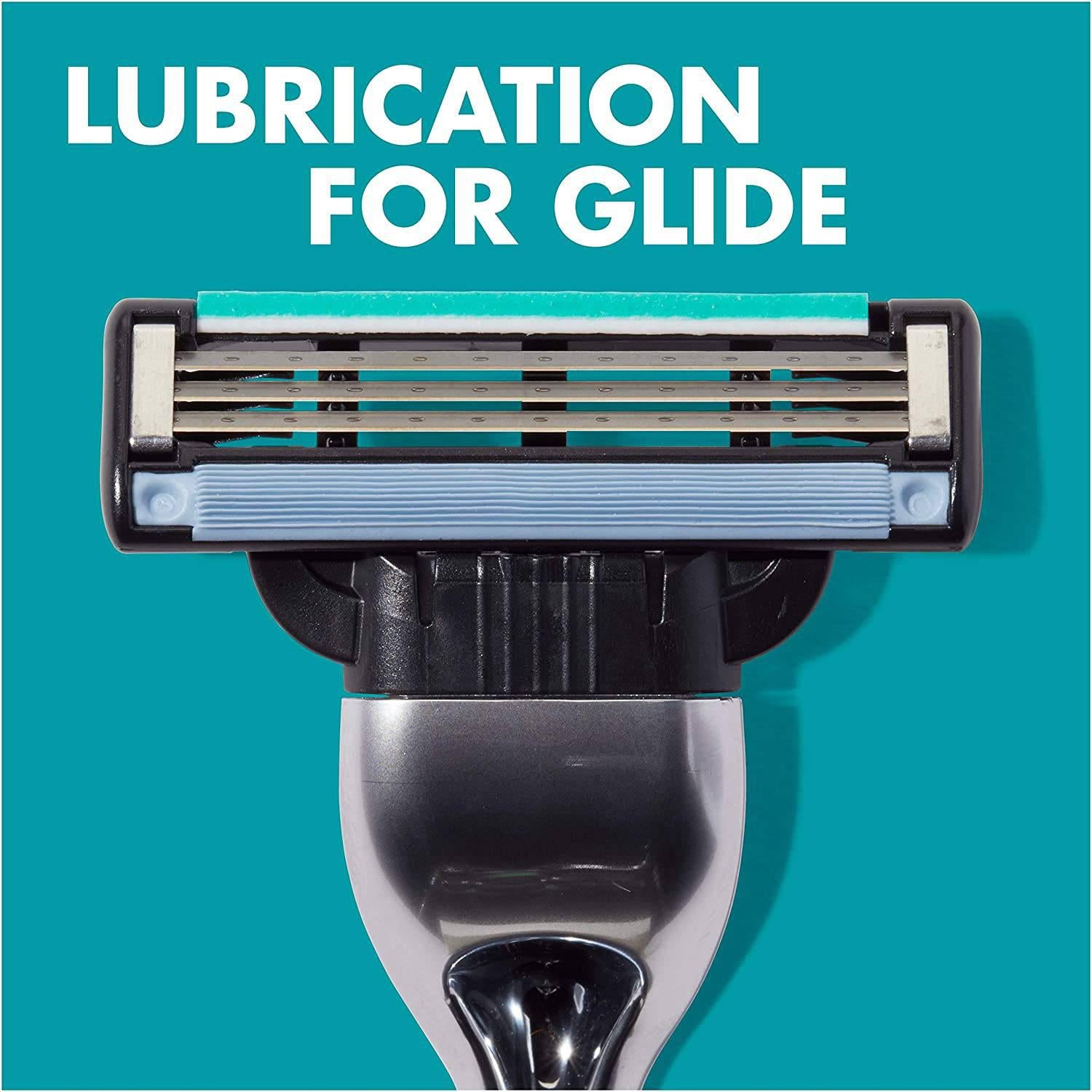 Gillette Mach3 Razor Big Blade Pack - Stronger-Than-Steel Blades - 12 Refills