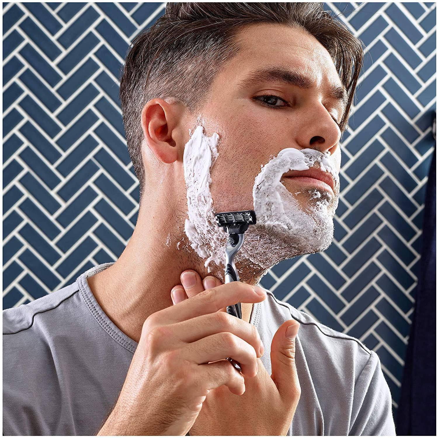 Gillette Mach3 Razor Big Blade Pack - Stronger-Than-Steel Blades - 12 Refills