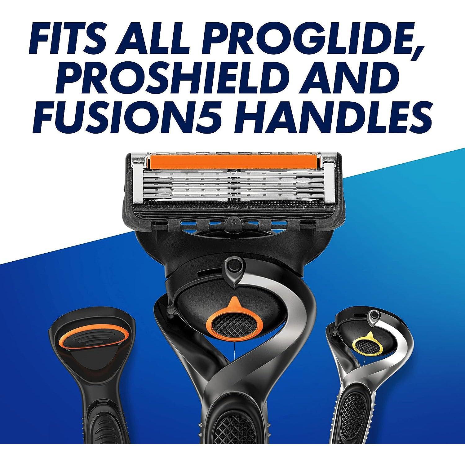 Gillette ProGlide Men’s Razor Blade Refills, 4 Count, with 5 Anti-Friction Blades for a Close, Long-Lasting Shave