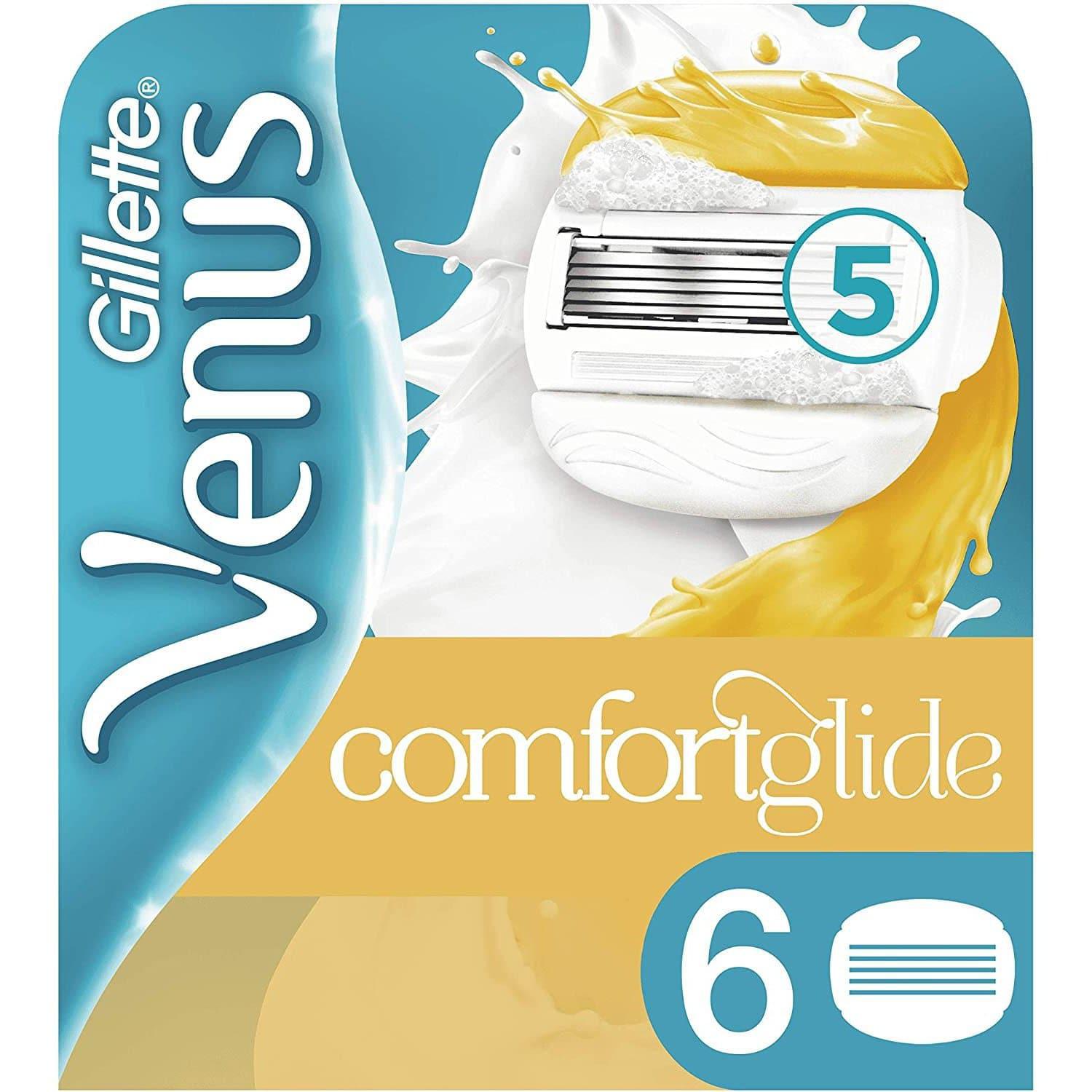 Gillette Venus Comfortglide with Olay 2-in-1 Women's Razor Blades - 6 Pack - Healthxpress.ie