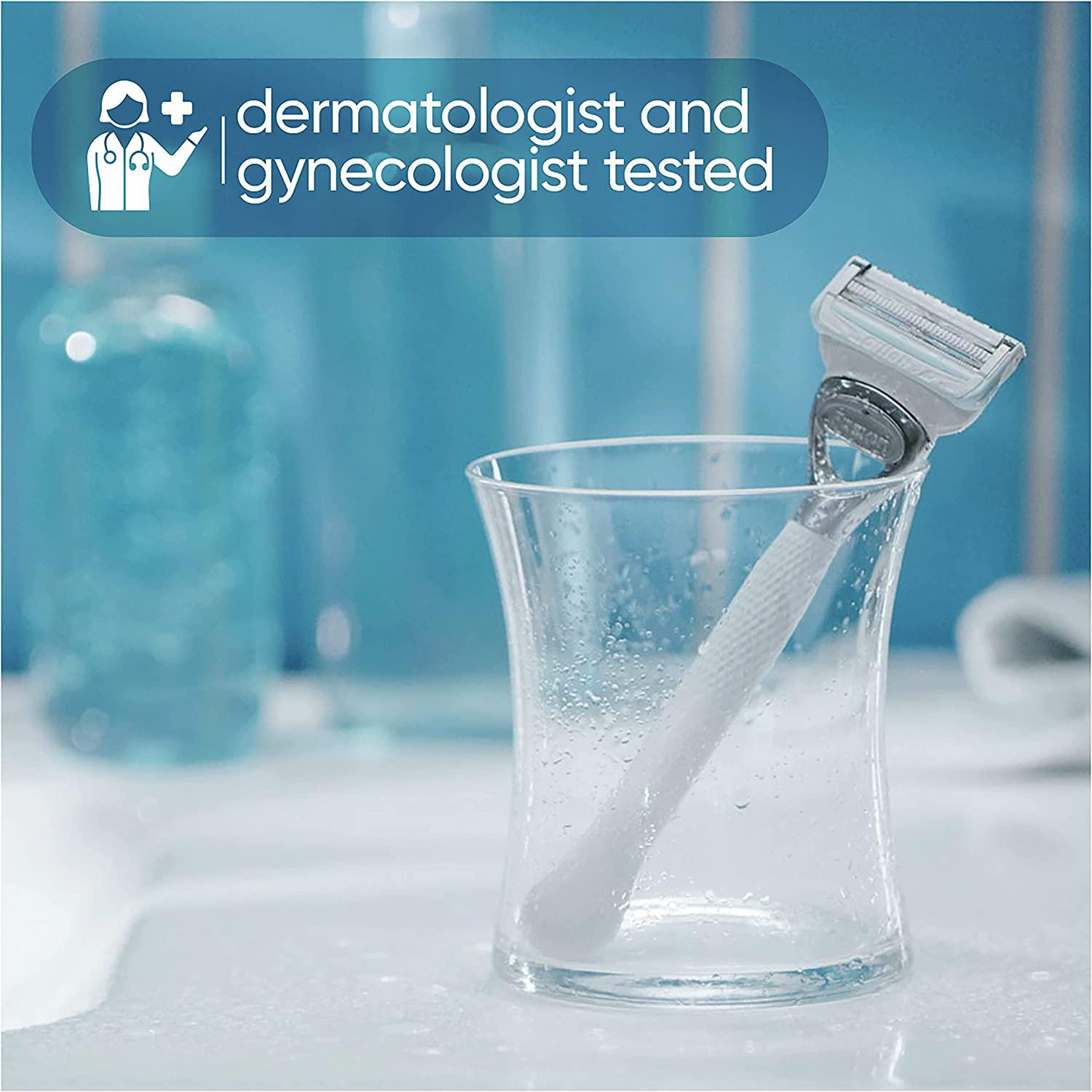 Gillette Venus Razor Blades Women 4pk with Precision Trimmer, Designed for Pubic Hair & Skin