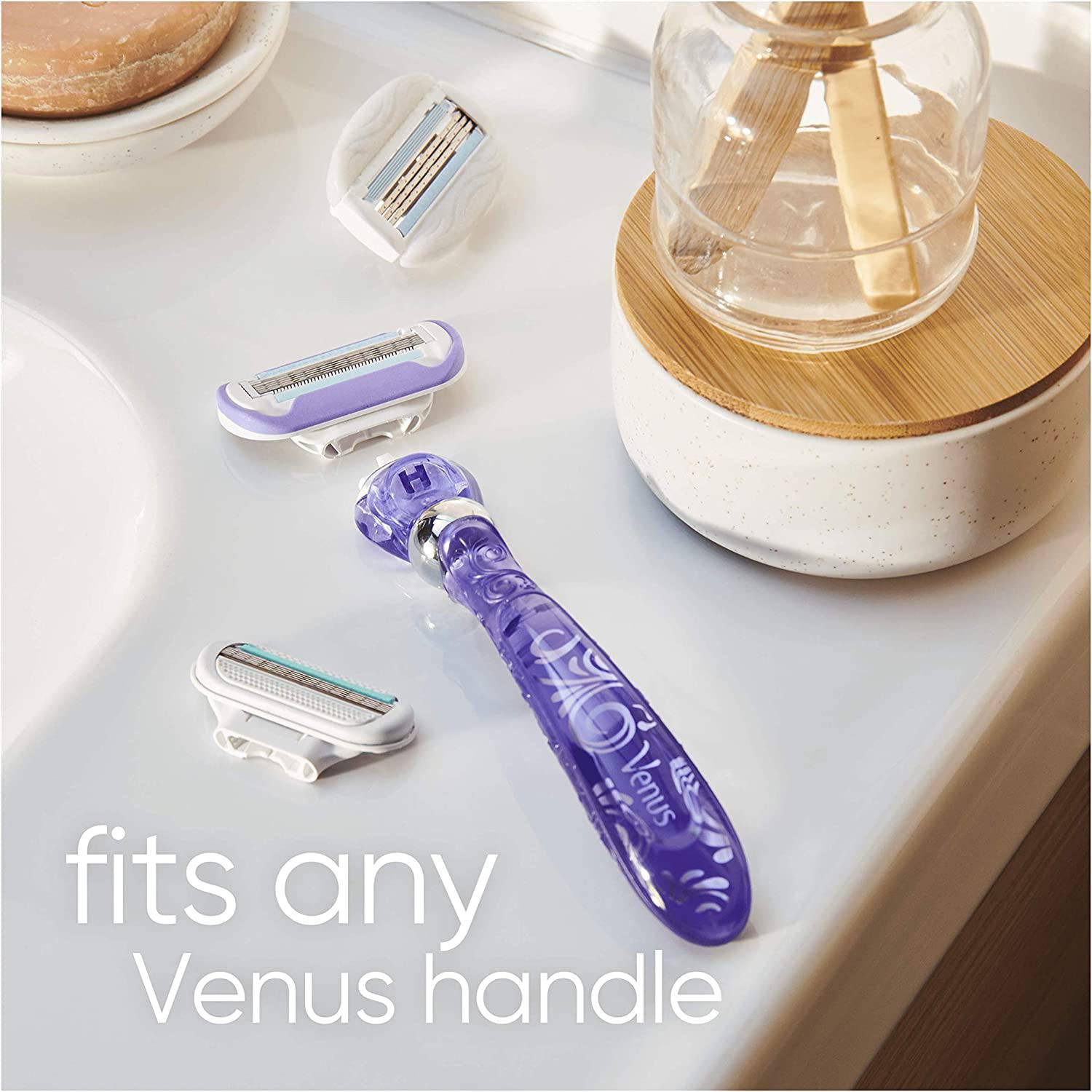 Gillette Women's Venus Swirl Contour Blades - Water Activated Glide - Pack of 6