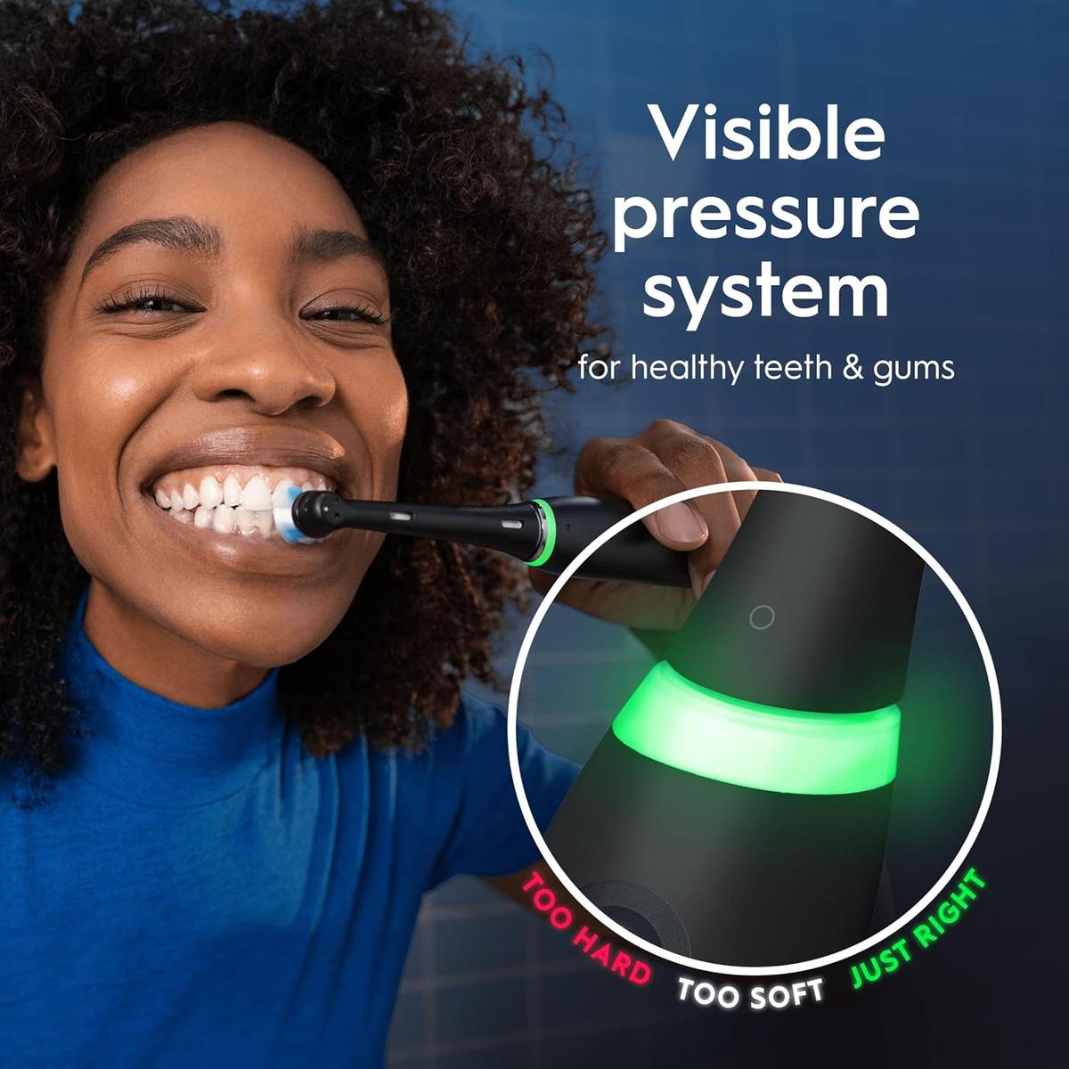 Oral-B iO6 Electric Toothbrush with Revolutionary Magnetic Technology and Micro Vibrations - Black Lava - Healthxpress.ie