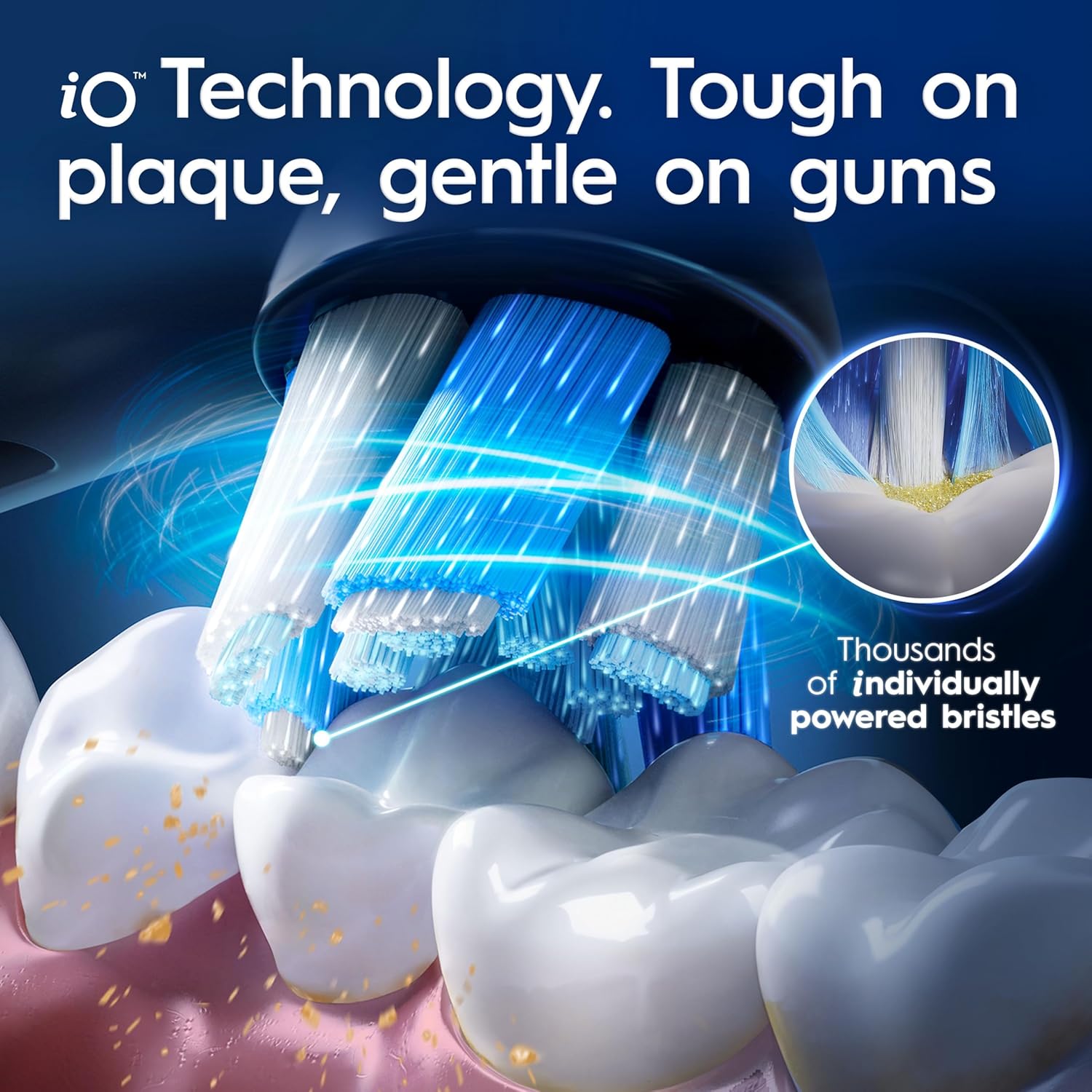 Oral-B iO9 2 x Electric Toothbrushes , Oral B Electric Toothbrushes, Gifts For Women / Men, 2 Toothbrush Heads & Charging Travel Case, 7 Modes with Teeth Whitening, 2 Pin UK Plug, Black