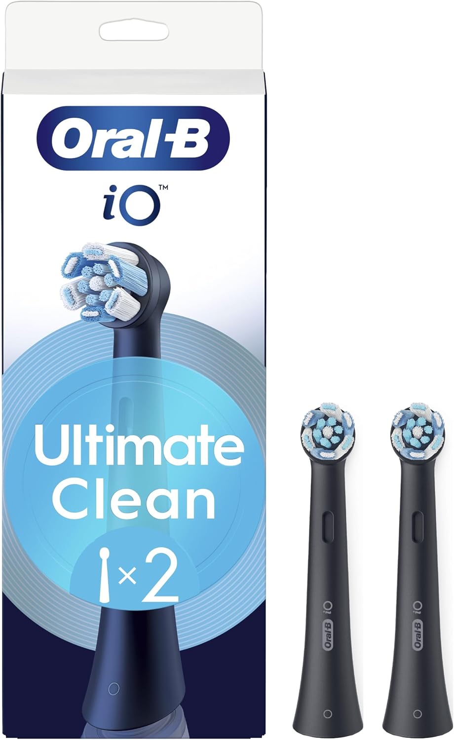 Oral-B iO 2pk Ultimate Clean Toothbrush Replacement Heads - Black