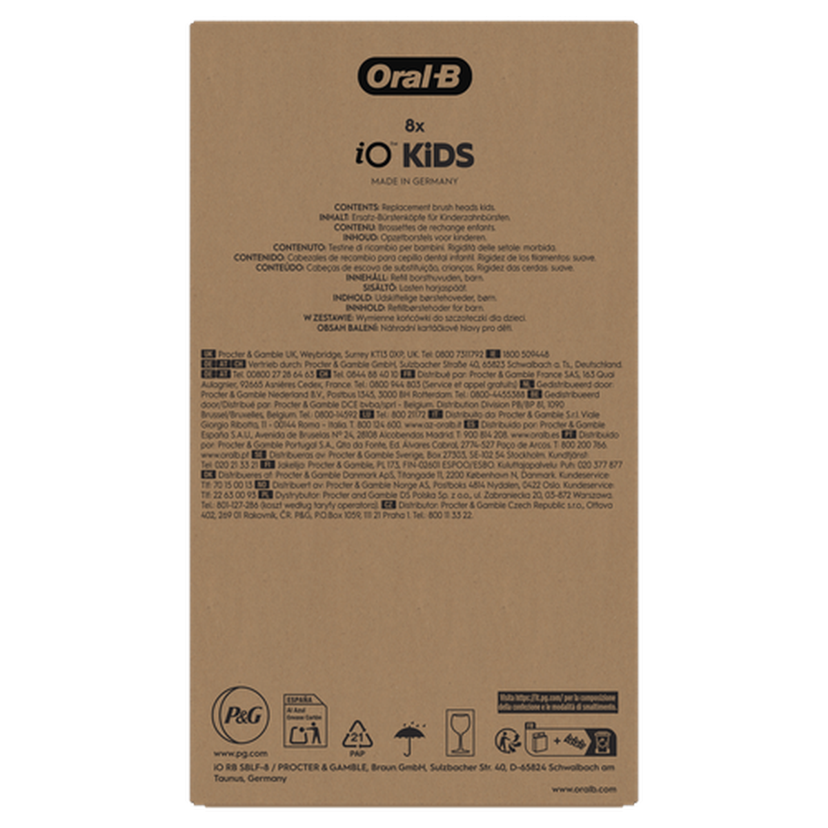 Oral-B iO Kids Marvel Spiderman 8pk Electric Toothbrush Head for Age 6+, Gentle on Wobbly Teeth and Gums for Cleaner Teeth