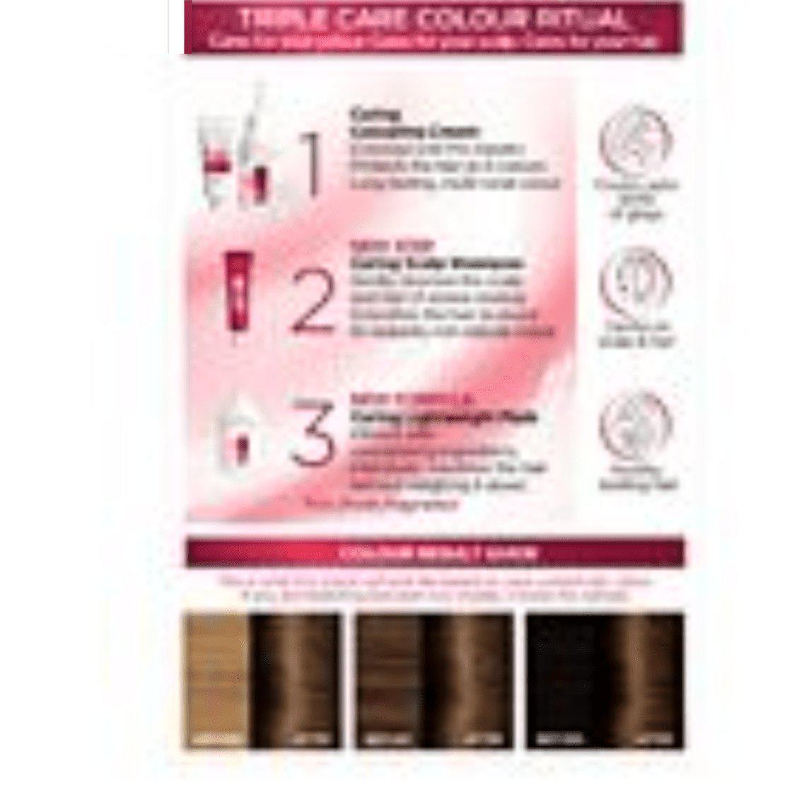 L'oreal Excellence Crème '6 Natural Light Brown' Permanent Hair Dye - Triple Care