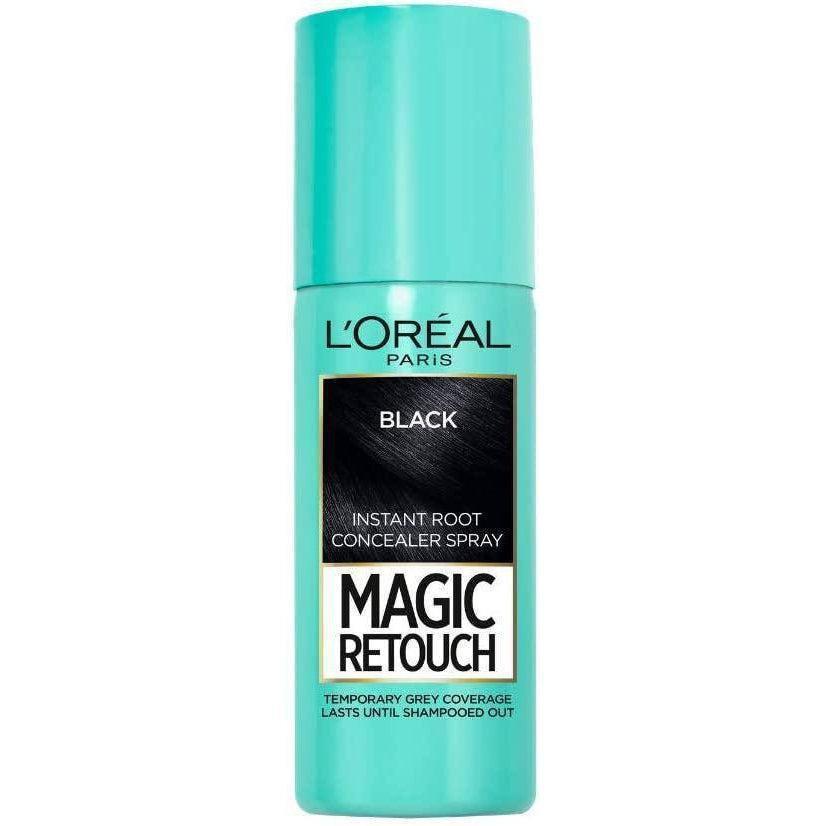 L’oreal Magic Retouch '1 Black' Temporary Instant Grey Root Concealer Spray -75ml - Healthxpress.ie