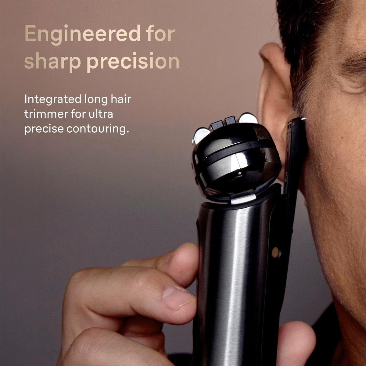 Braun Nevo 17010C Electric Shaver for Men- With Power Case and 7-in-1 Nevo Care System, Graphite