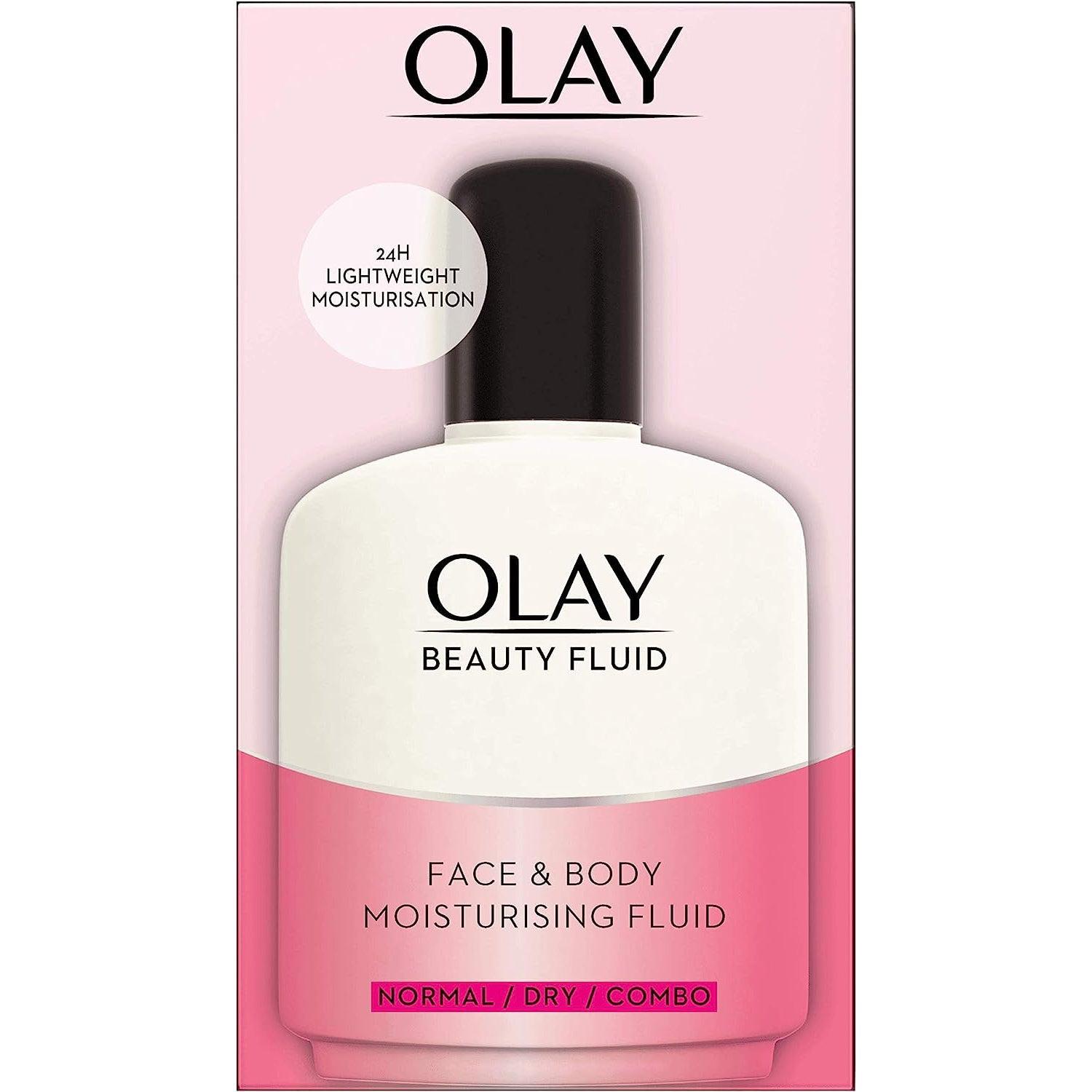 Olay Beauty Fluid Face and Body Moisturiser, 100 ml - Healthxpress.ie