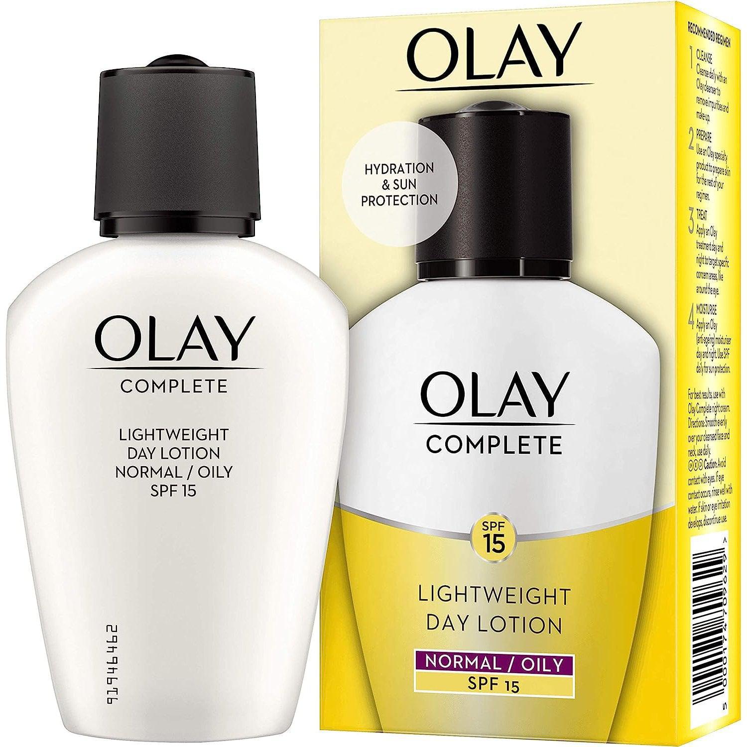 Olay Essentials Complete Care Daily UV Fluid with SPF 15 for Normal to Oily Skin, 200 ml