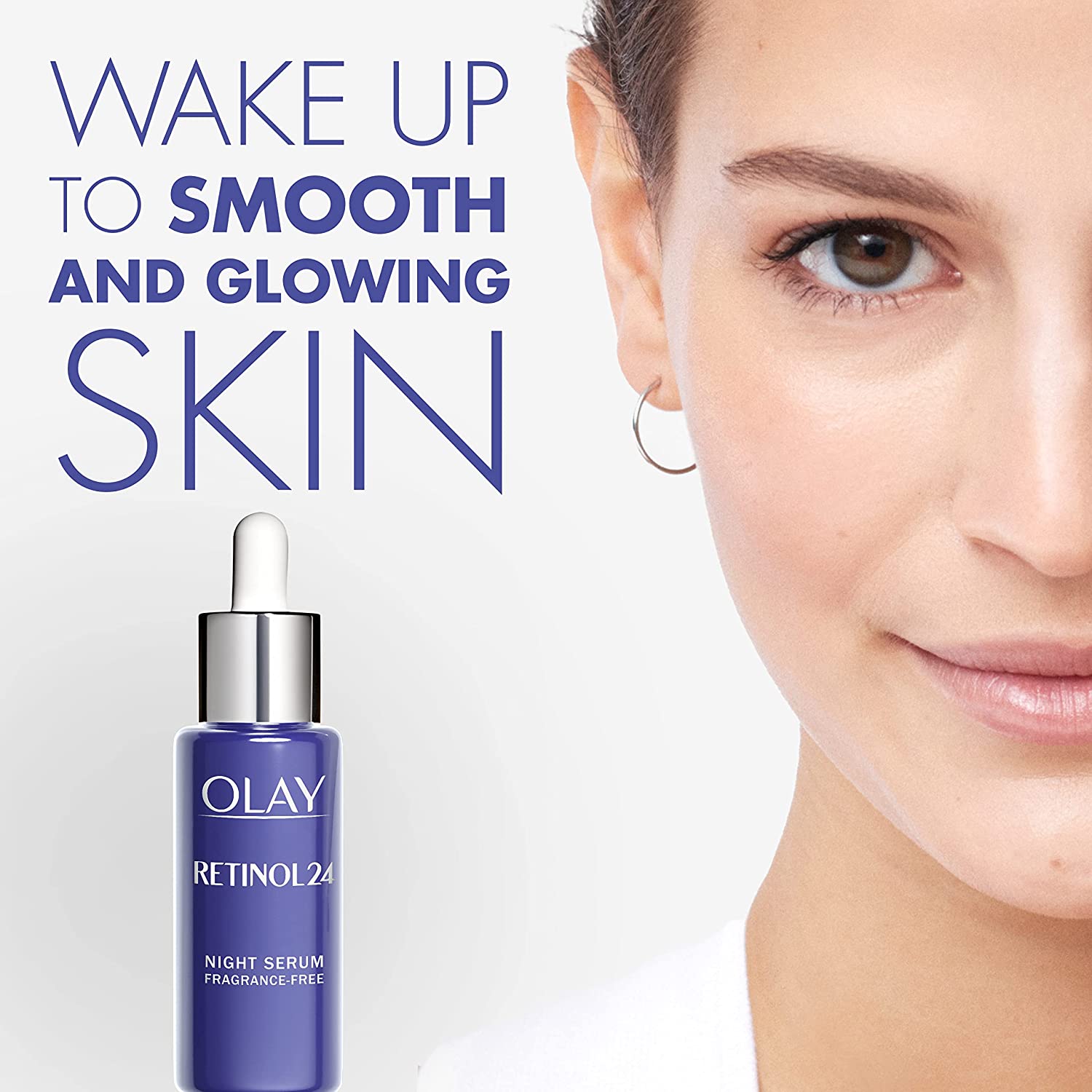 Olay Retinol Serum For Face, 24 Night Serum With Retinoid Complex + Vitamin B3, Fragrance Free, 40 ml - Healthxpress.ie