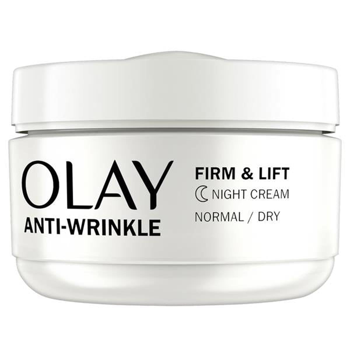 OLAY Anti-Wrinkle Firm & Lift Night Cream - Normal to Dry Skin - Healthxpress.ie