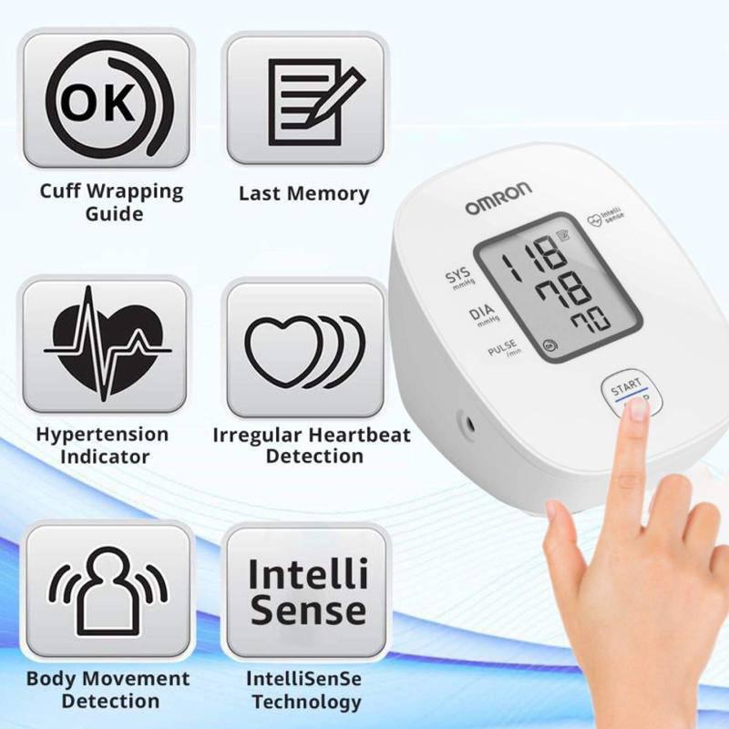 Omron M2 Basic HEM-7121J-E Blood Pressure Monitor - Intellisense Technology - 22-32cm Cuff