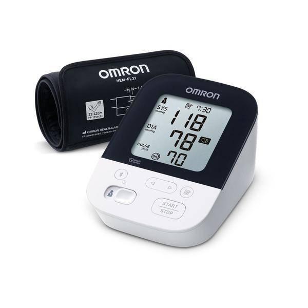 Omron M4 Intelli IT Automatic Upper Arm Blood Pressure Monitor - Intelli Wrap Cuff (22–42cm)