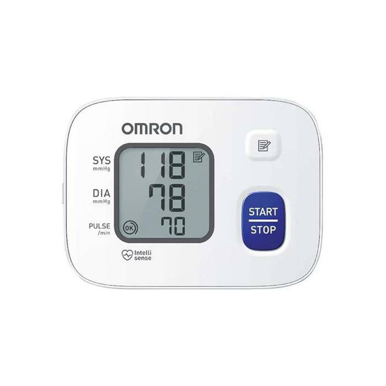 Omron RS2 Intellisense Automatic Wrist Blood Pressure Monitor, Large LCD Display