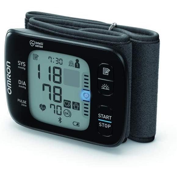 OMRON RS7 Intelli IT Wrist Blood Pressure Monitor with Positioning Sensor and Bluetooth Connectivity