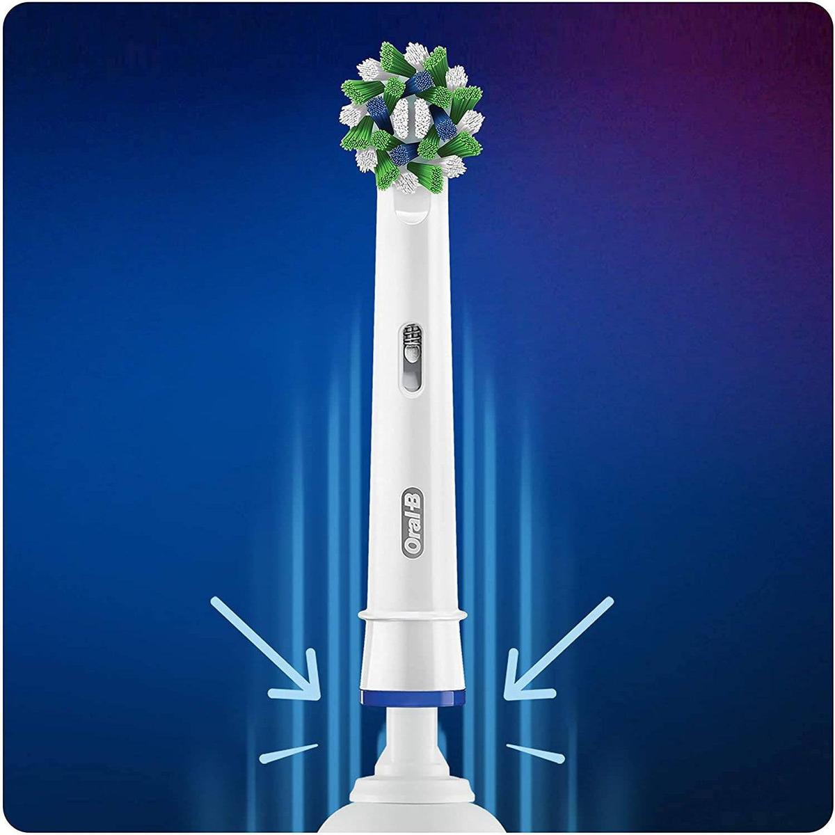 Oral-B CrossAction 2pk Replacement Toothbrush Heads - White - Healthxpress.ie