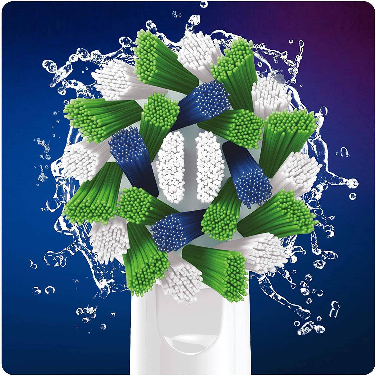 Oral-B CrossAction 4pk CleanMaximiser Toothbrush Replacement Heads - White - Healthxpress.ie