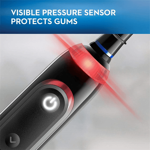 Oral B Genius X 20000 Luxe Electric Toothbrush - Motion Sensors, Round Head - Black