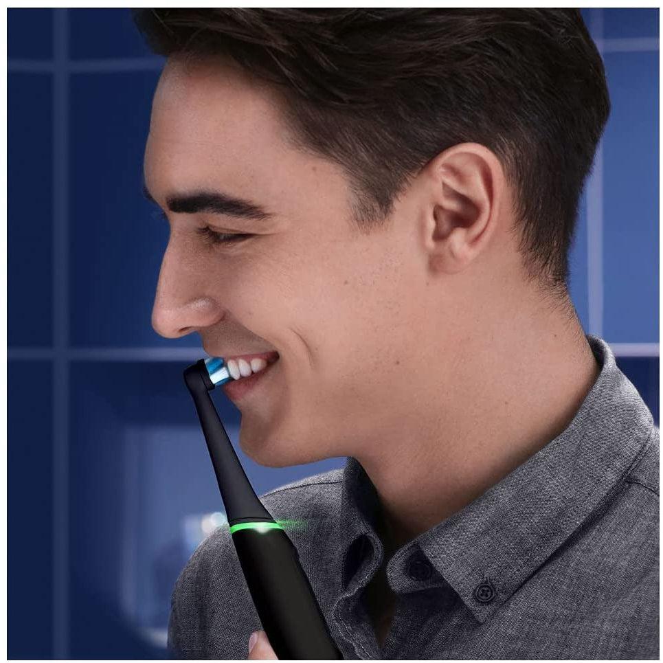Oral-B iO 6 Electric Toothbrush with Revolutionary Magnetic Technology and Micro Vibrations - Black Lava