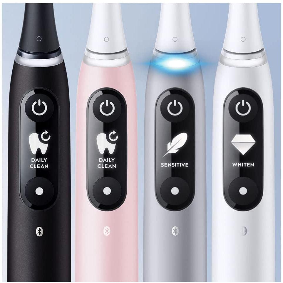 Oral-B iO 6 Electric Toothbrush with Revolutionary Magnetic Technology and Micro Vibrations - Black Lava