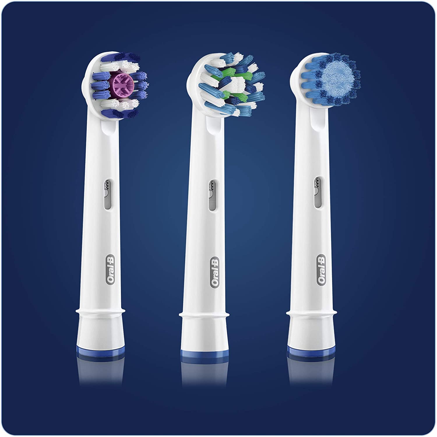 Oral-B Multipack 3 in 1 Replacement Brush Heads, Cross Action, Sensitive, 3DWhite (Pack of 3) - Healthxpress.ie