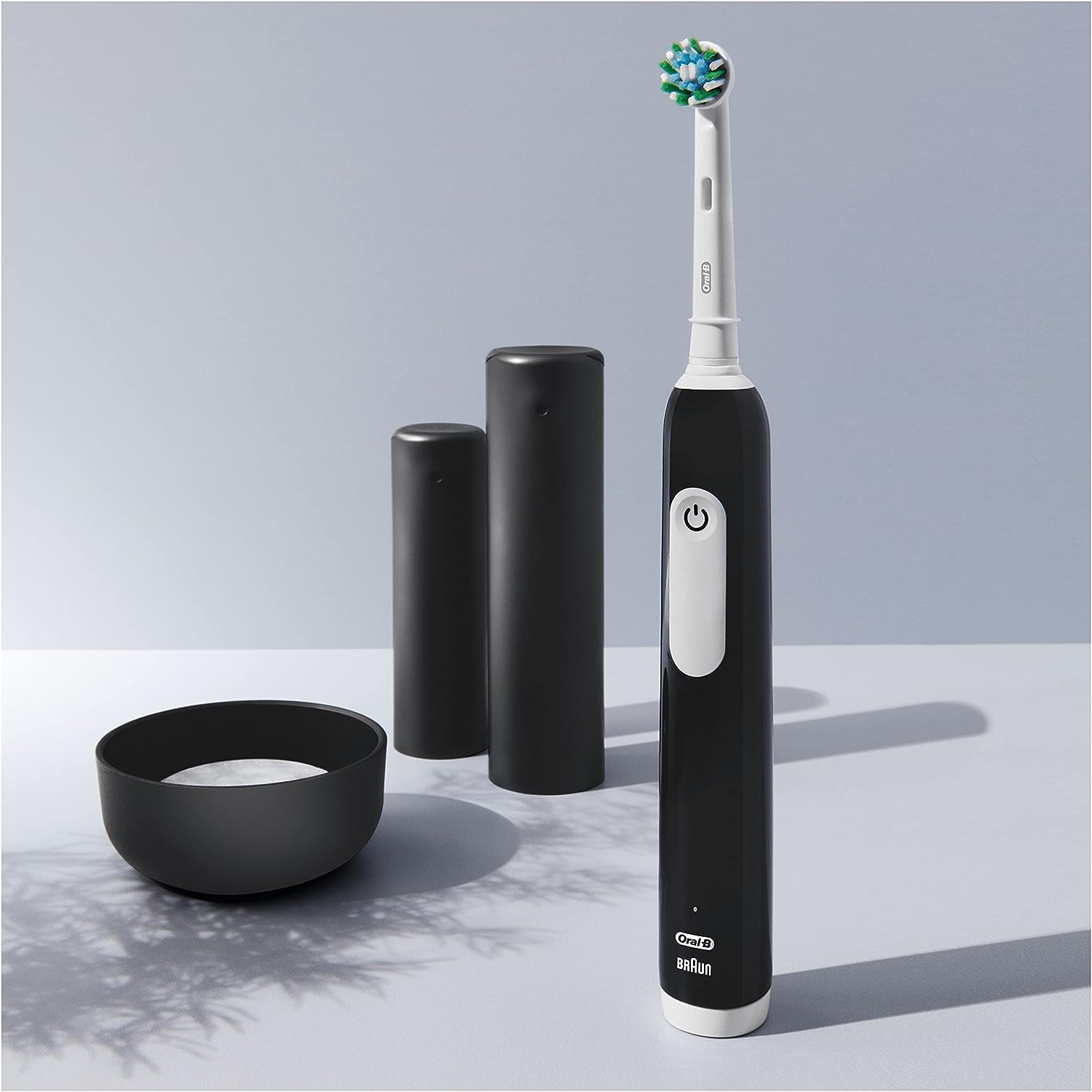 Oral-B Pro 1 Electric Toothbrush With 3D Cleaning, 1 Toothbrush Head & Travel Case, Gum Pressure Control, Black